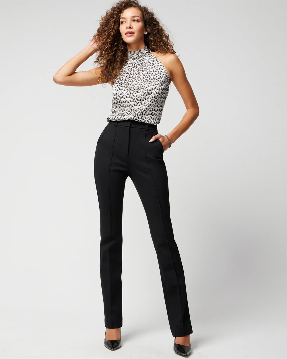 Extra High-Rise Luxe Stretch Bootcut Pants | White House